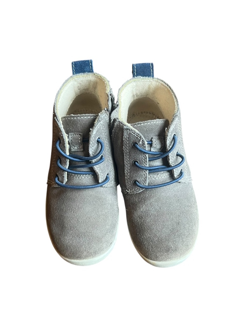 UGG Toddler Boys Gray Suede Chukka Boots Size 10 Side Zip Sneakers